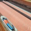 Hamamdoek xl hiera - hammam strandlaken sauna handdoek backpacken - dames en heren - extra groot - 100x220 cm - oranje