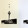 Monocolor zeefdruk Euromast mini