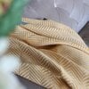 Hamamdoek xl hiera - beachbed cover - hammamdoek reis handdoek dames en heren - zacht, licht & groot - 100x220 cm - geel