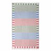 Hamamdoek - turks handdoek | 100x160 cm | tegel & groen & turkoois