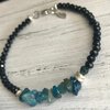 Armband met onyx en apatiet