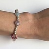 Armband met rozenkwarts, rhodochrosiet, jade, toermalijn, jaspis en turquoise