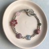 Armband met rozenkwarts, rhodochrosiet, jade, toermalijn, jaspis en turquoise