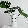 Fly's Eye Vase Big - White & White Rim