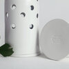 Fly's Eye Vase Big - White & White Rim