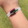 Armbanden set 'Planets' wit