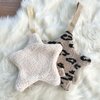 Speendoekje ster - leopard beige