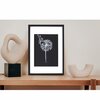 African woman monoprint met passepartout A4