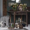 Glazen pot kandelaar dinerkaars breed