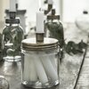 Glazen pot kandelaar dinerkaars breed