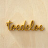 3Dprinted hanger voor ketting "Toedeloe"