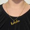 3Dprinted naamketting "HoHoHo"