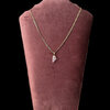 Ketting met ruwe edelsteen Rozenkwarts