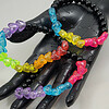 Glitter hart regenboog armband