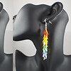 Holografische regenboog oorbellen