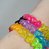 Glitter hart regenboog armband