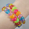 Glitter hart rek armband