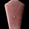 Ketting met ruwe edelsteen Amethist