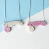 Organische vormen ketting "Wavy"