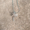 Oceaan ketting palmboom zilver