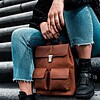 Beocca - Leren rugzak Lorne cognac - Ipad compatible