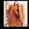 Beocca - Leren rugzak Bryce cognac - 17" laptoptas