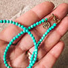 Turquoise howliet ketting fijn