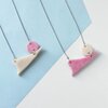 Organische vormen ketting "Pointy"