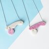 Organische vormen ketting "Wavy"