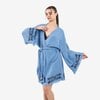 Forever Short Kimono-Blauw