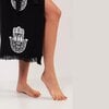 Hamsa Lange Kimono-Zwart: Luxe Badjas & Kimono in Één