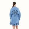 Forever Short Kimono-Blauw