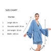 Forever Short Kimono-Blauw