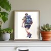 Aquarel: Let's walk!