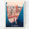 Print Amsterdam Houses - A4, 30x40cm
