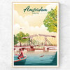 Print Amsterdam Magere Brug - A4, 30x40cm