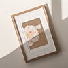 Geboortebloem Juni Roos Fine Art Print