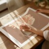 Geboortebloem januari Anjer Fine Art Print