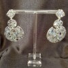 Epoxy oorbellen ‘stijlvol’ ingelegd met gespiegeld glas