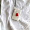Handgemaakte  Porselein - Ketting - liefdespost