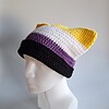 Gehaakte muts | Non-binary vlag