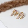 Acadia Terrazzo | Statement Stud Oorbellen - Lichtgewicht Polymeerklei met Roestvrijstalen Stiften