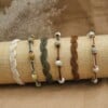 Armband gemaakt met bedels van gerecycled plastic