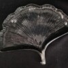 Combideal schaaltje ‘Ginkgo’ zwart zilver + 2 amberblokjes