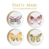 Farfalla - Piatti Maxi- Set van 4 maxi borden