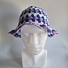 Gehaakte bucket hat 'Blueberry'