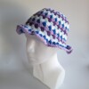 Gehaakte bucket hat 'Blueberry'