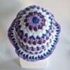 Gehaakte bucket hat 'Blueberry'