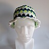 Gehaakte bucket hat 'Kiwi'
