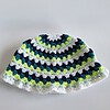 Gehaakte bucket hat 'Kiwi'